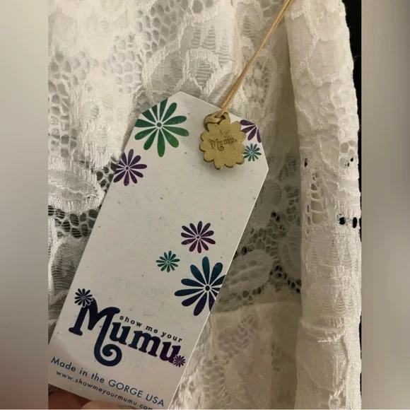 Show Me Your MuMu White Sheath Mini Dress Mock Neck Sleeveless - Picture 4 of 4